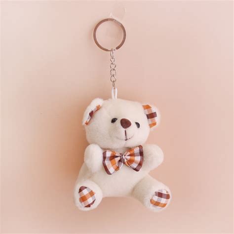 teddy bear keychain washable.